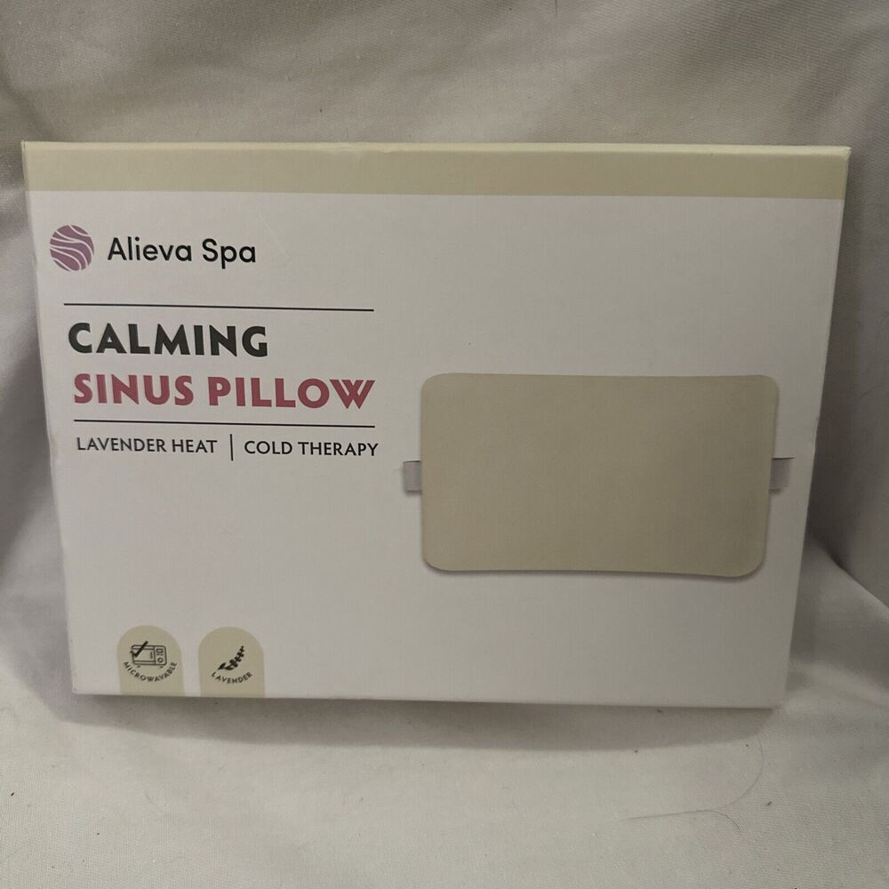 New Alieva Spa Soothing Neck Wrap Hot/Cold Therapy Microwaveable Cotton Soft